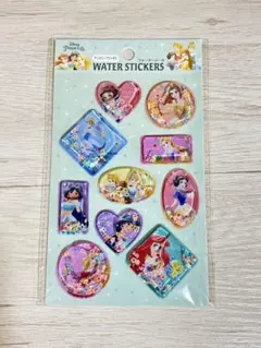 セリア　ディズニープリンセス　ウォーターシール　スパンコール入り