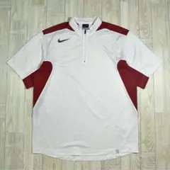 00s Nike dri-fit half zip game shirt 日の丸