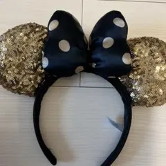ミニーマウス風カチューシャ ゴールド