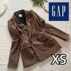 GAP ギャップ　レディース　ジャケット　チェック　ストレッチ　XS 00 G
