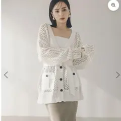 アニュアンス⭐︎新品未使用タグ付きメッシュサファリニット