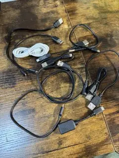TYPEB オス7 ,メス2 Aメス1,USBケーブルセット（黒と白）