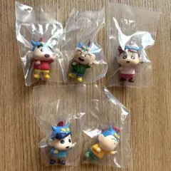 クレヨンしんちゃん　みんなでおそろいマスコット　5点セット