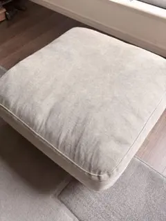 モモナチュラル KALEVI OTTOMAN アイボリー スクエア - メルカリ