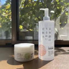 日本盛 日本酒のうるおい化粧水 500ml ラクうるジェルクリーム セットのサムネイル