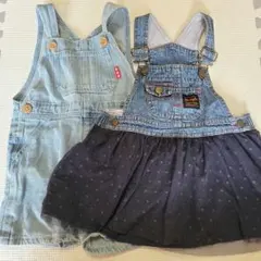 女の子　サロペット　オーバーオール　90㎝　まとめ売り