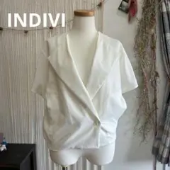 INDIVI フレンチスリーブブラウスライクジャケット タグ付き未使用
