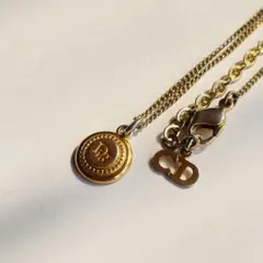 Dior ディオール ロゴ ペンダントネックレス サークル ヴィンテージ レア