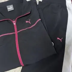 PUMA レディース ジャージセットブラック ピンク