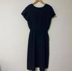 【PLST】◇プラステ◇ロングワンピース　ネイビー　紺色