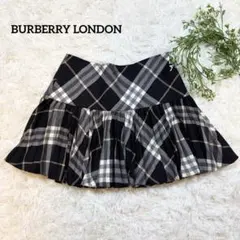 【美品✨】バーバリー プリーツミニスカート ノバチェック 38