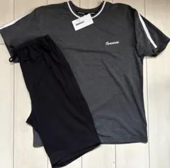 新品　Mサイズ　converseコンバース　半袖　上下　ルームウェア グレー