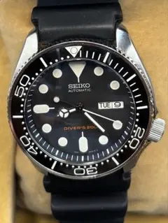 極美品/廃盤/稼働 セイコー ブラックボーイ SKX007 自動巻き 海外