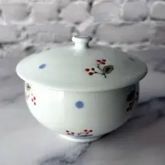 さくらんぼ　桜桃　ドット　有田焼　湯呑み　ヴィンテージ　昭和　レトロ