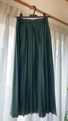 niko and ... グリーン プリーツスカート　ロングスカート　スカート