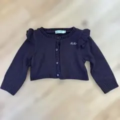 BeBe フリル付きカーディガン 100cm