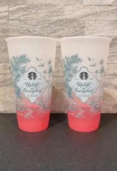 スターバックス リユーザブルコールドカップ ピンク2個セット