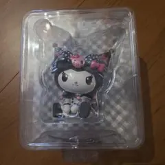 HAPPYくじ A賞 おすわりクロミ +D賞ストラップ&G賞缶バッジ