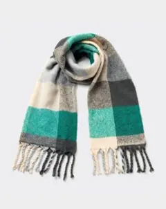 新品　GU★ヘアリーストール　GREEN 55 グリーン