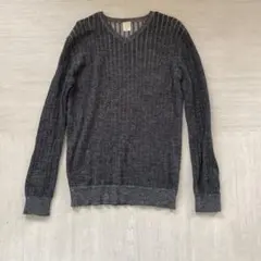 長袖メンズ　薄手ニット　Mサイズ