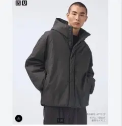 UNIQLO U パフテックボリュームパーカ Mサイズ　ダークグレー