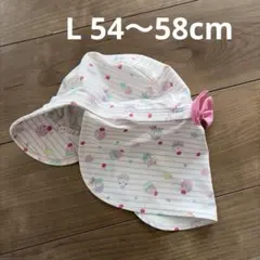 マザウェイズ　スイムキャップ　日除け付き　リボン　女の子　Lサイズのサムネイル