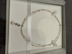 パールとクリスタルのネックレス