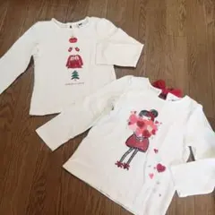 ジンボリー・ジャニーアンドジャックの長袖カットソー 95cm　2枚セット