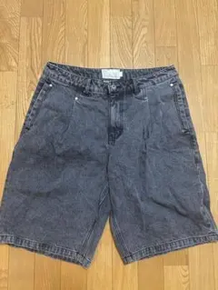 Dime デニムショートパンツ ウォッシュドブラックのサムネイル