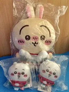 ウサギとちいかわのぬいぐるみセット(3個)