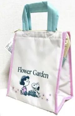 新品 スヌーピー Flower Garden バッグ スヌーピー 保冷保温バッグ