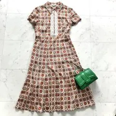 美品 スキャパ ワンピース 花柄 コットン 40 レースのサムネイル