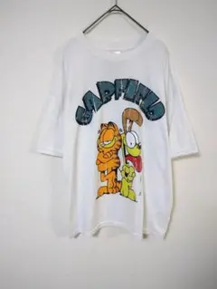 希少　ガーフィールド　Tシャツ　メンズXL相当　オーバサイズ　キャラTシャツ
