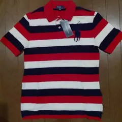 Ralph Lauren ボーダー ポロシャツ L(14-16)