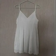SHEIN FRIFUL ホワイト キャミワンピース レース キャミソール