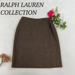 J950 美品 L ラルフローレンコレクション ひざ丈スカート レディース
