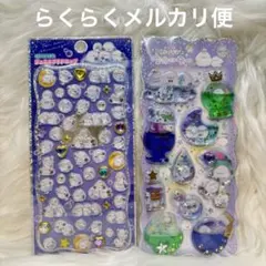 シマエナガ　ジュエルプチドロップ　キラリンウォーターシール　２点まとめ売り