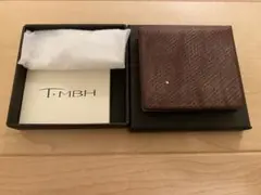 352】BAHARI バハリ ガルーシャ エイ革 二つ折り財布 連石 赤 希少