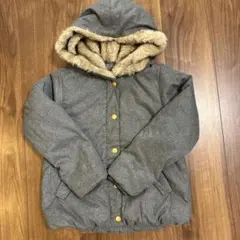 ライトオンMPS グレー ファー付きダウンコート130