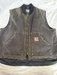 古着 Carhartt カーハート ダックベスト メキシコ製 ネイビー - メルカリ