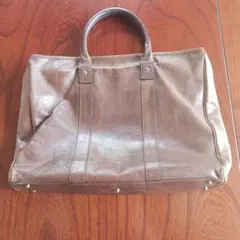 値下げBURBERRY BLACK LABEL レザー トートバッグ ブラウンのサムネイル