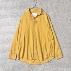 ジャーナルスタンダード　レリューム　細畝コーデュロイシャツ　イエロー　Fサイズ