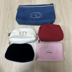 DIOR CHANEL ノベルティ ポーチ5点セット