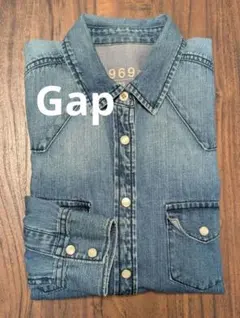 【美品】 Gap ギャップ デニムシャツ 長袖 コットン ダンガリーシャツ