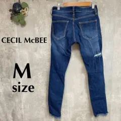 CECIL McBEE セシルマクビー スキニーパンツ　ダメージ ジーンズ M