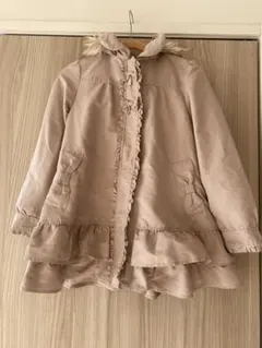 フリル付きダウンコート140