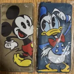 ディズニー　ミッキー&ドナルドダック エコバッグ　フラットトート2個セット