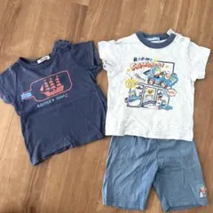 familiar ボトル船デザインTシャツセット 90
