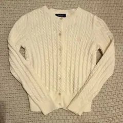 POLO RALPH LAURENキッズミニケーブルカーディガン130卒園 入学