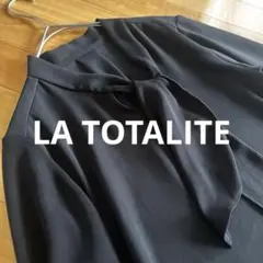 【LA TOTALITE】ボウタイブラウス 長袖 ブラックのサムネイル